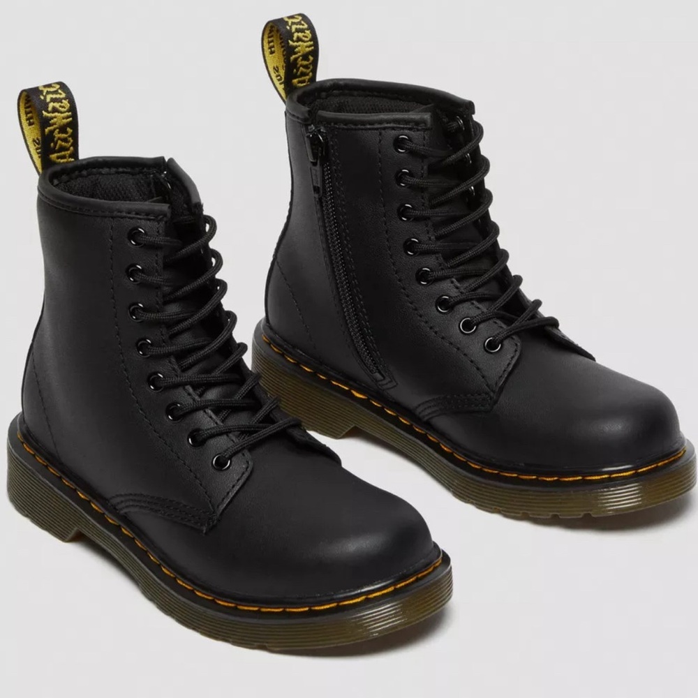 Kids Dr Martens 1460 Leather Lace Up Boots US Kids 3